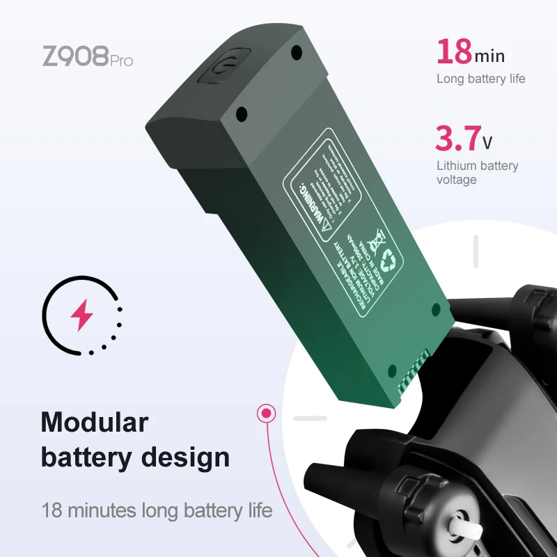 Z908 Pro Max Dron Battery 3.7V - Drone Battery Lipo ulasan dan harga