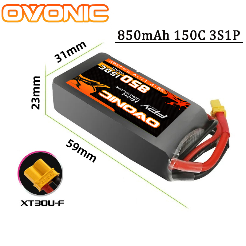 OVONIC 150C 850mAh Lipo Batter - Drone Battery 6S ulasan dan harga