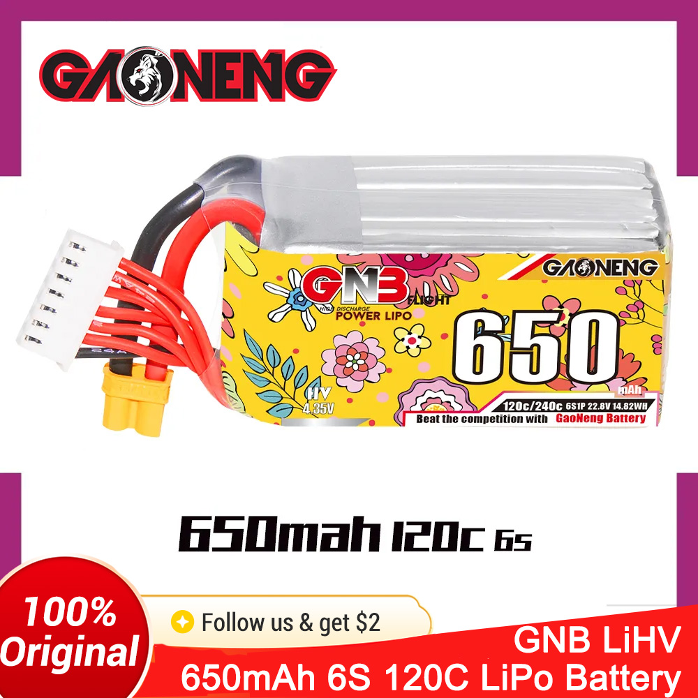 GAONENG 6S 650mAh LiHV 22.8V 1 - Drone Battery 6S ulasan dan harga